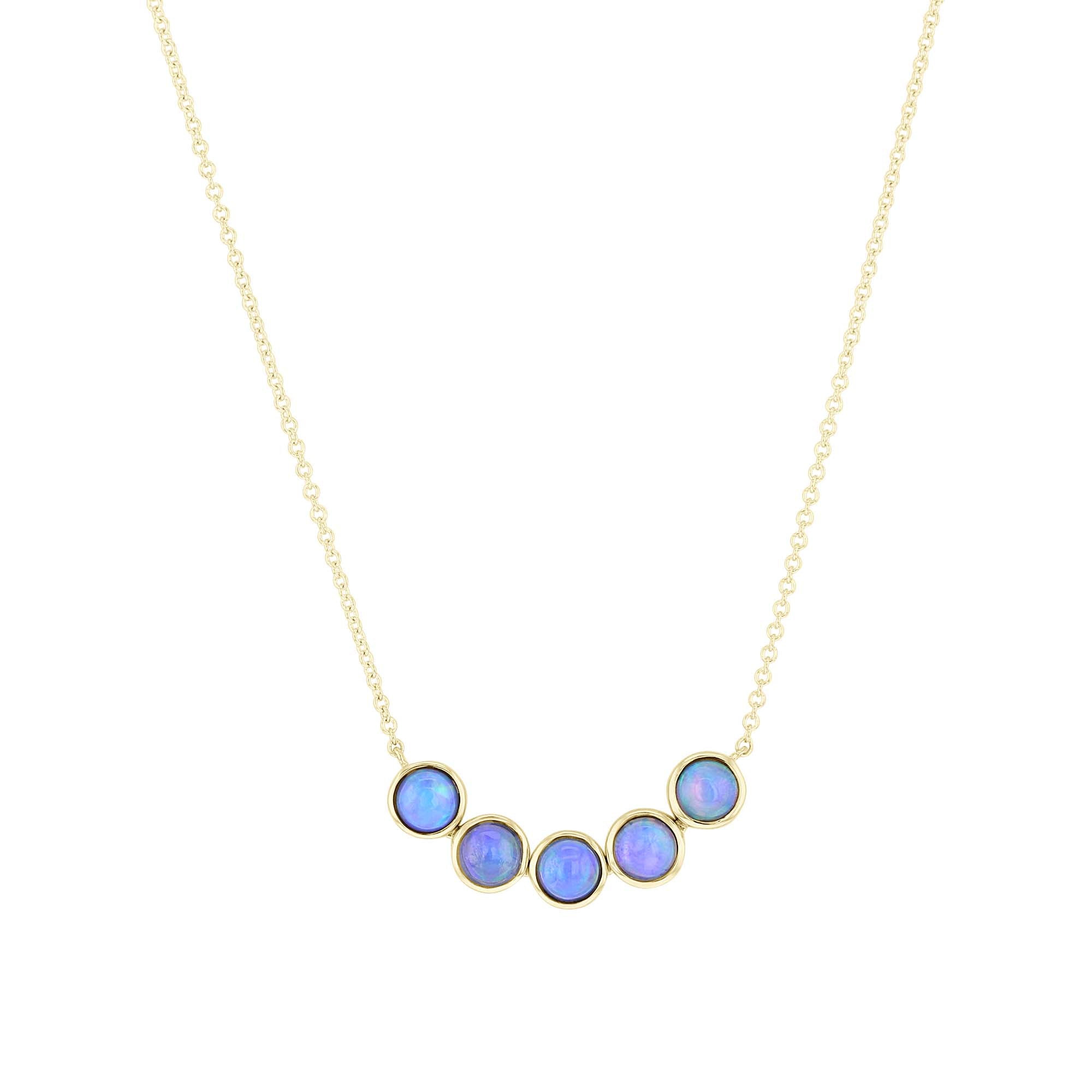 Gaia Opal Bezel Necklace