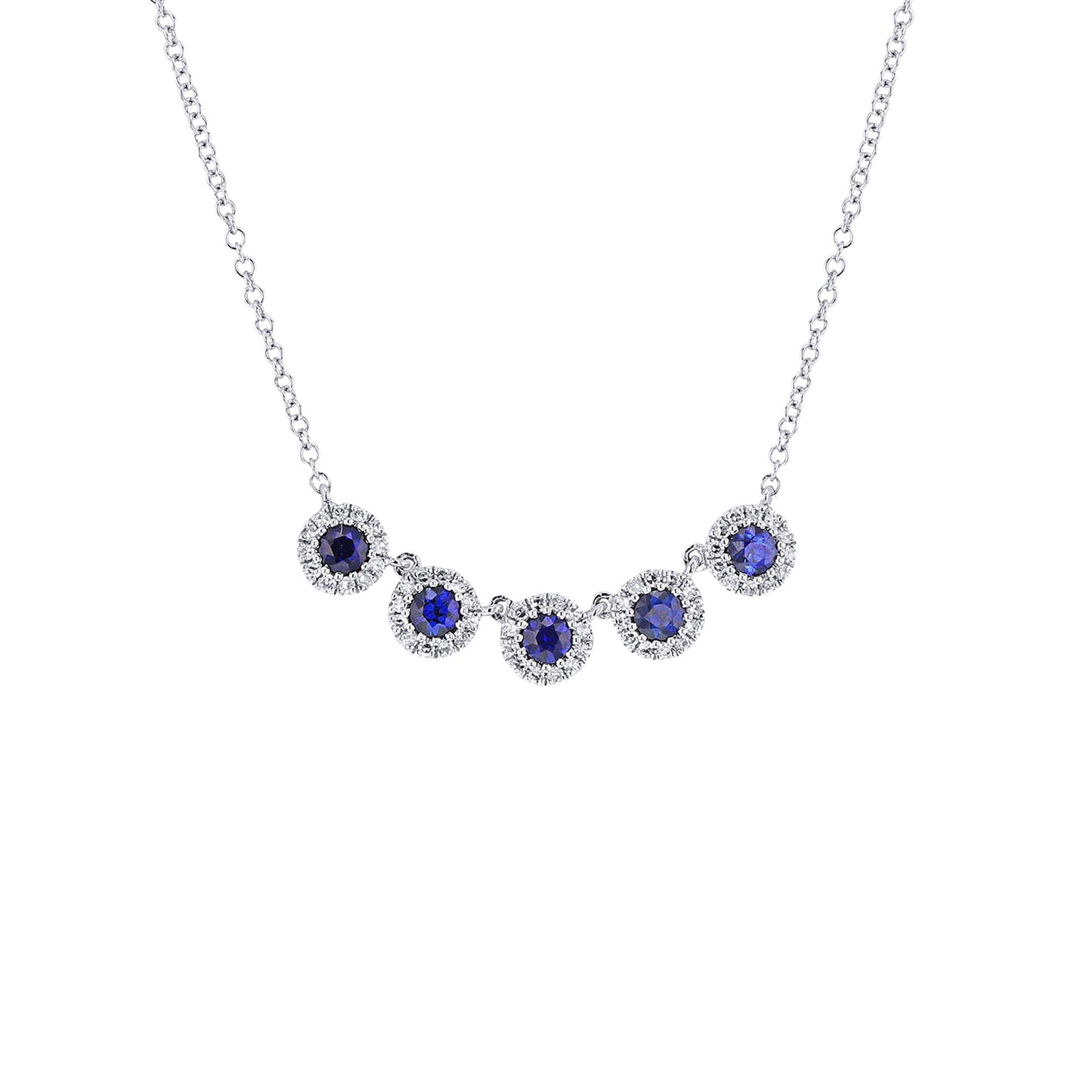 Simply Sapphire & Diamond Necklace