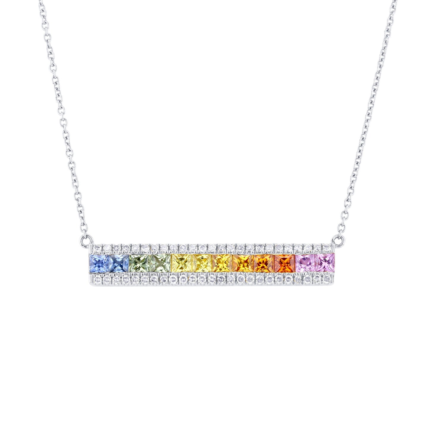 Galaxy Sapphire & Diamond Necklace