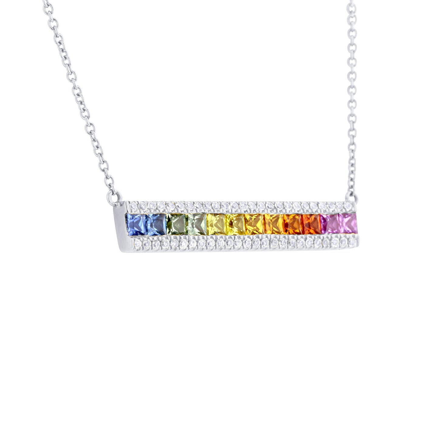 Galaxy Sapphire & Diamond Necklace