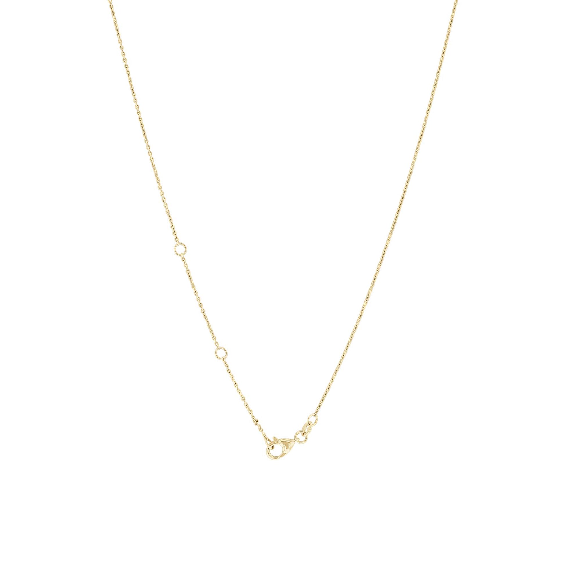 Roan Ruby & Diamond Bezel Station Necklace