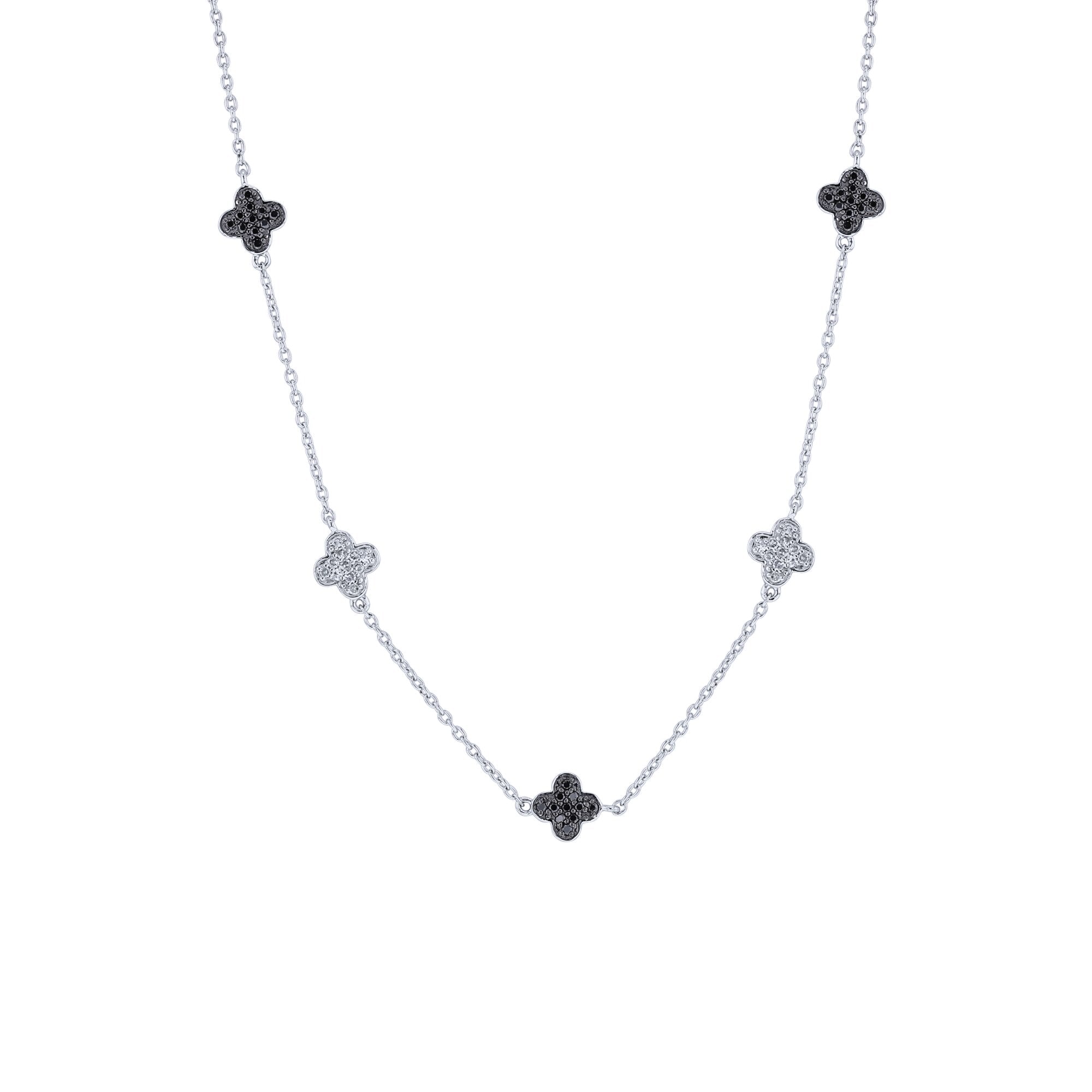 Lucky Darling Black & White Diamond Necklace – Steven Singer Jewelers