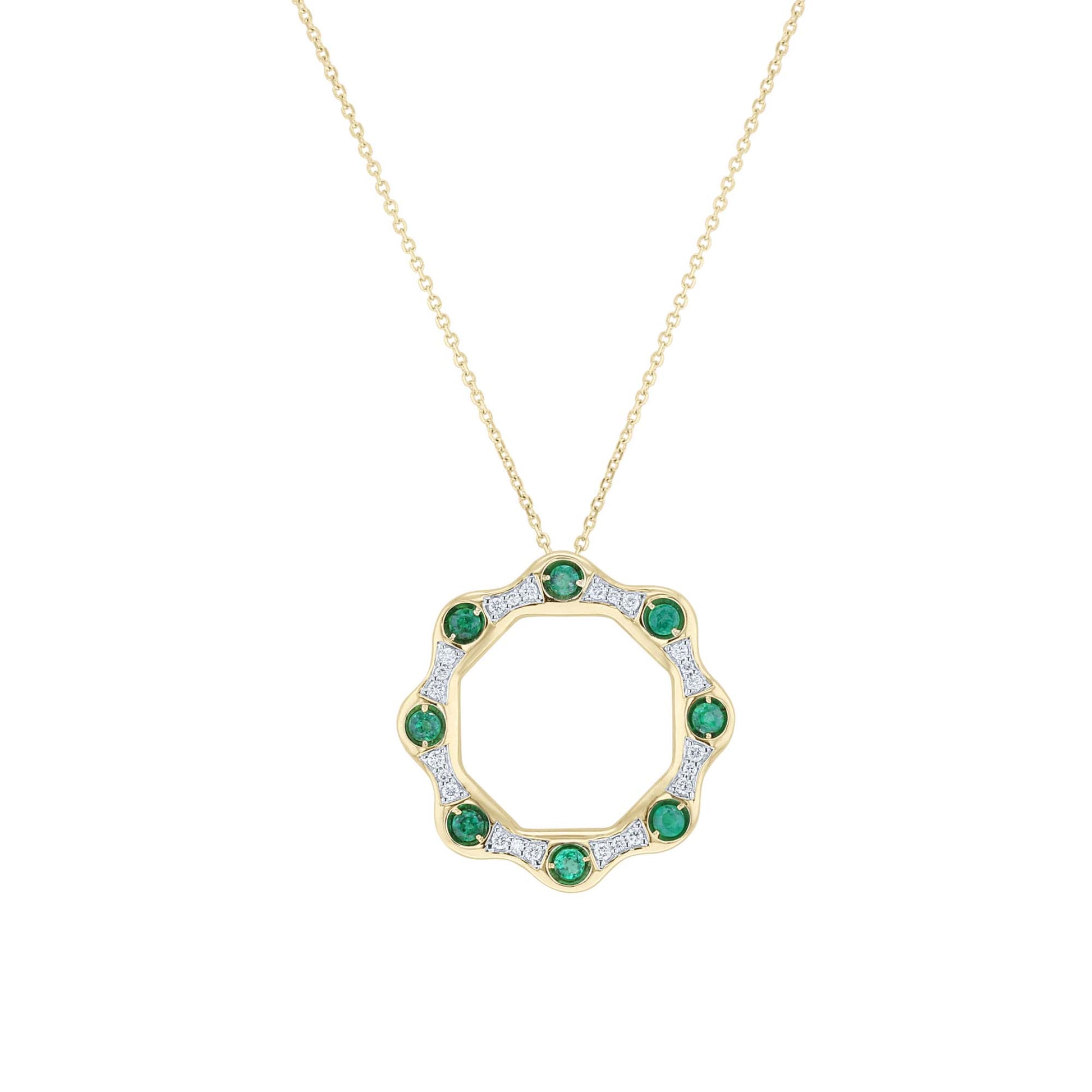 Elyse Emerald & Diamond Necklace