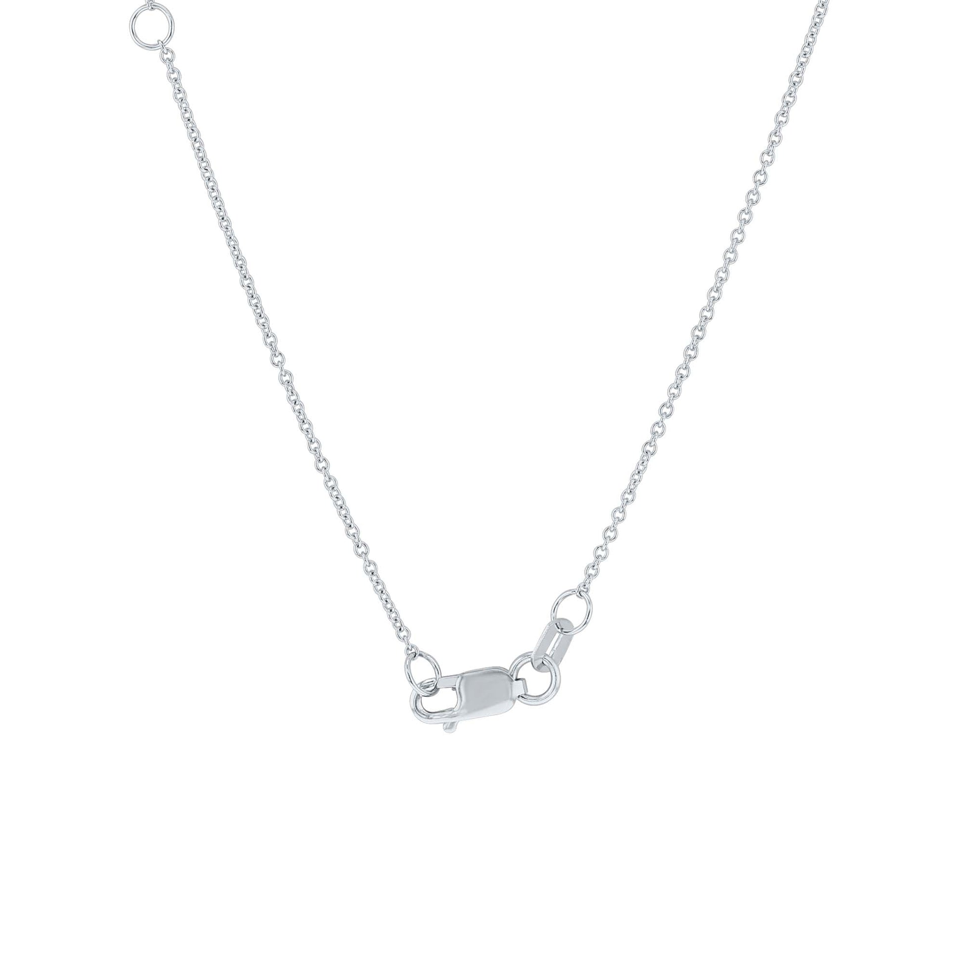 Divine Light Sapphire & Diamond Cross Necklace