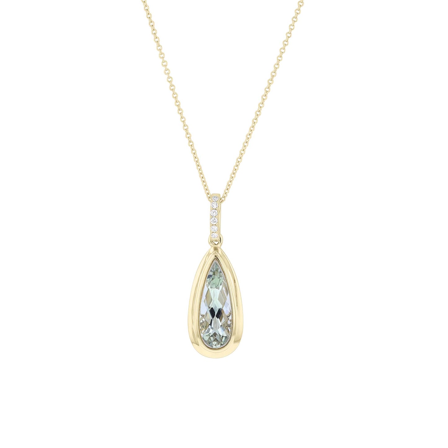 Terra Green Amethyst & Diamond Necklace