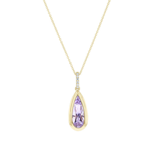 Parvati Amethyst & Diamond Necklace