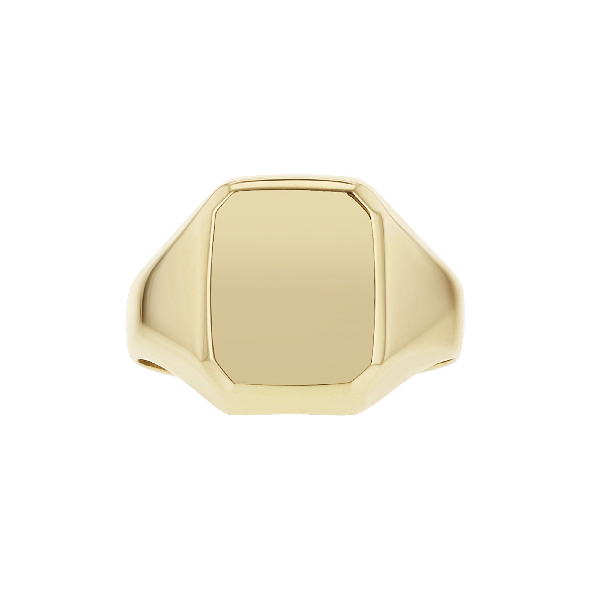 Gold Rectangle Signet Ring – Steven Singer Jewelers