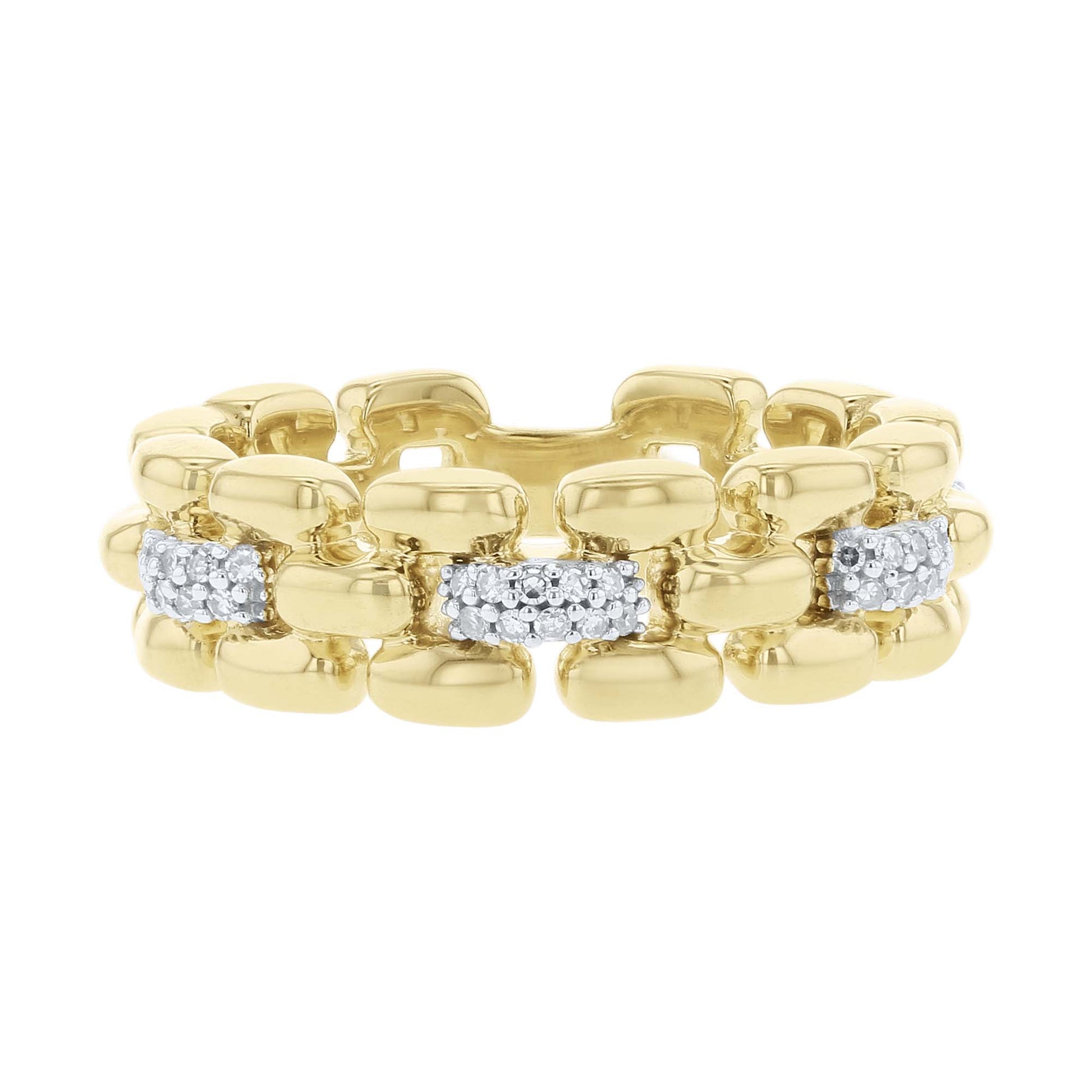 Hayworth Chain Link Diamond Ring