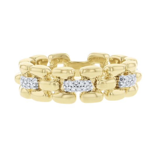 Hayworth Chain Link Diamond Ring