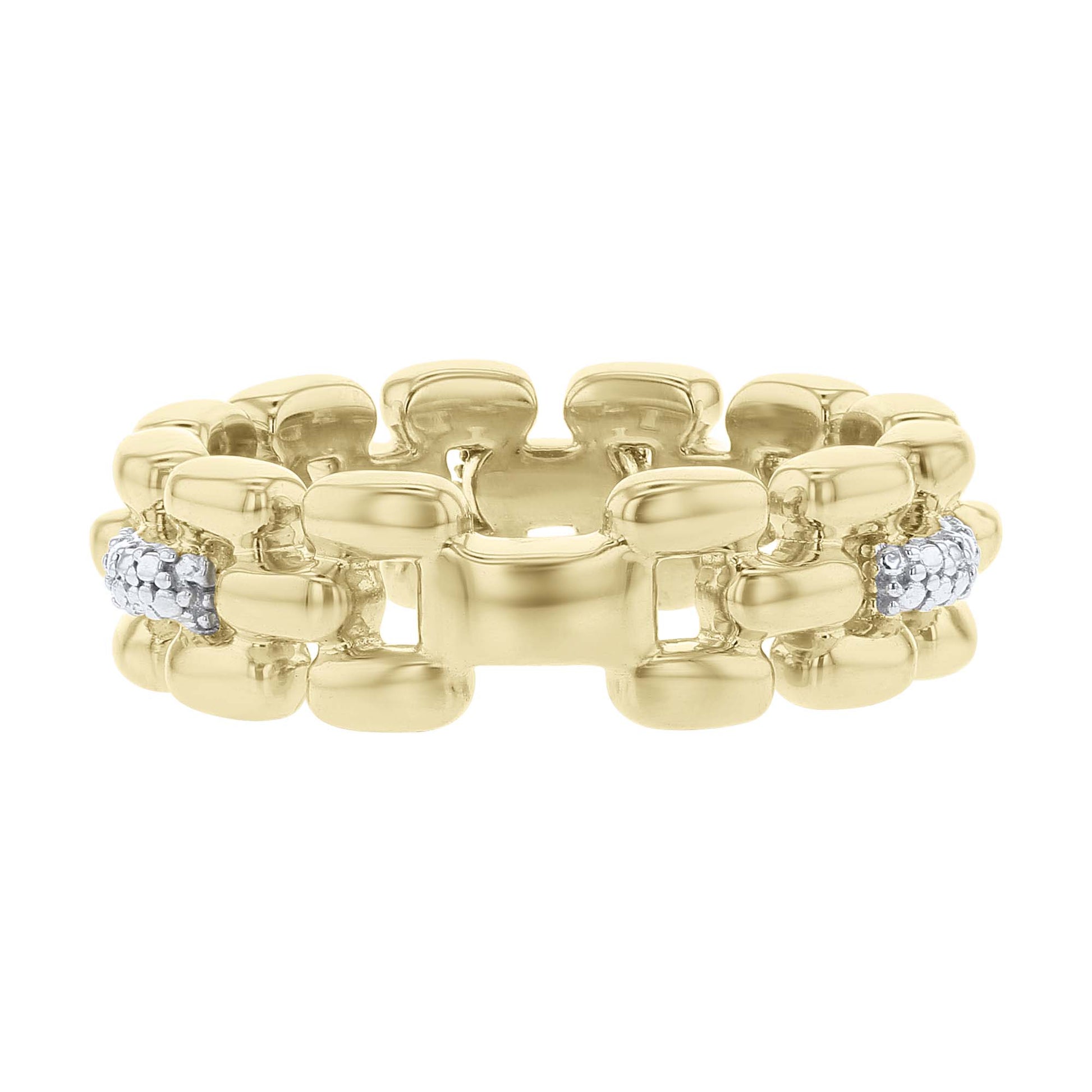 Hayworth Chain Link Diamond Ring
