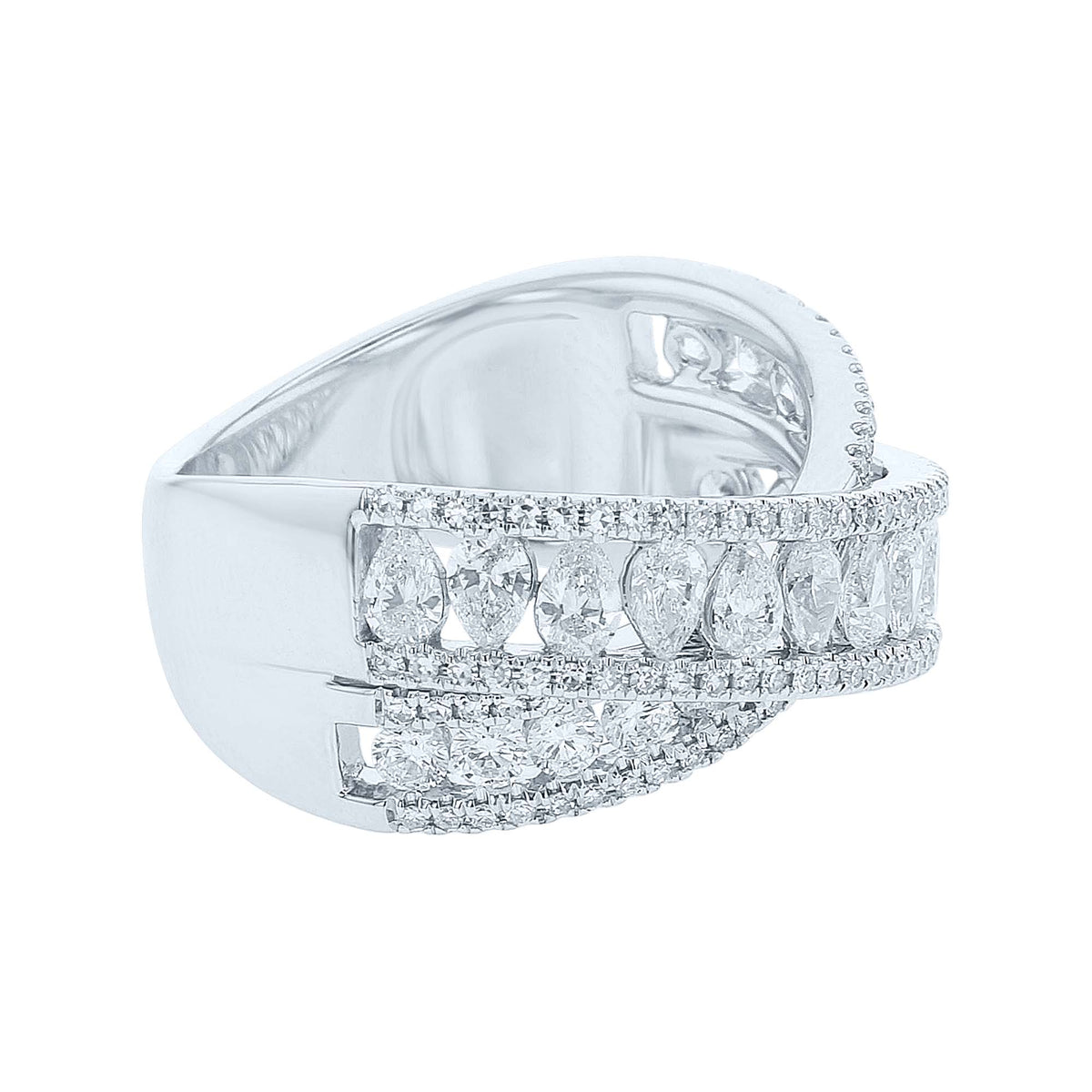 Passing Pears Diamond Ring