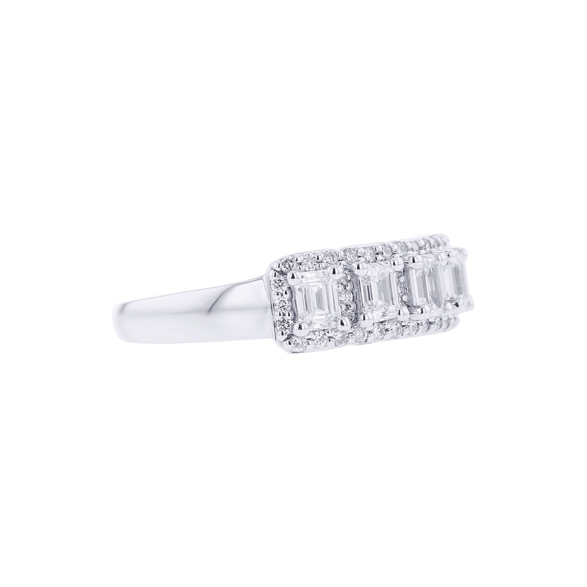 Lovella 5 Stone Halo Diamond Ring 1ct