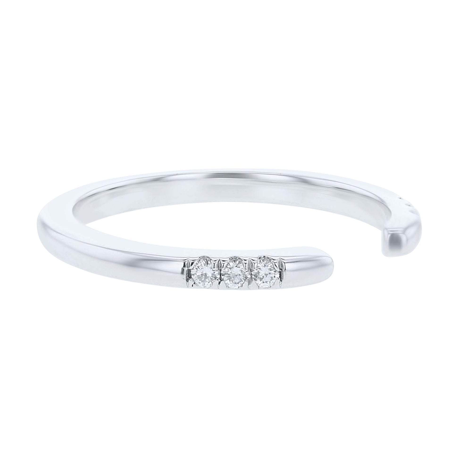 Dove Open Stack Diamond Ring- 1/10ct