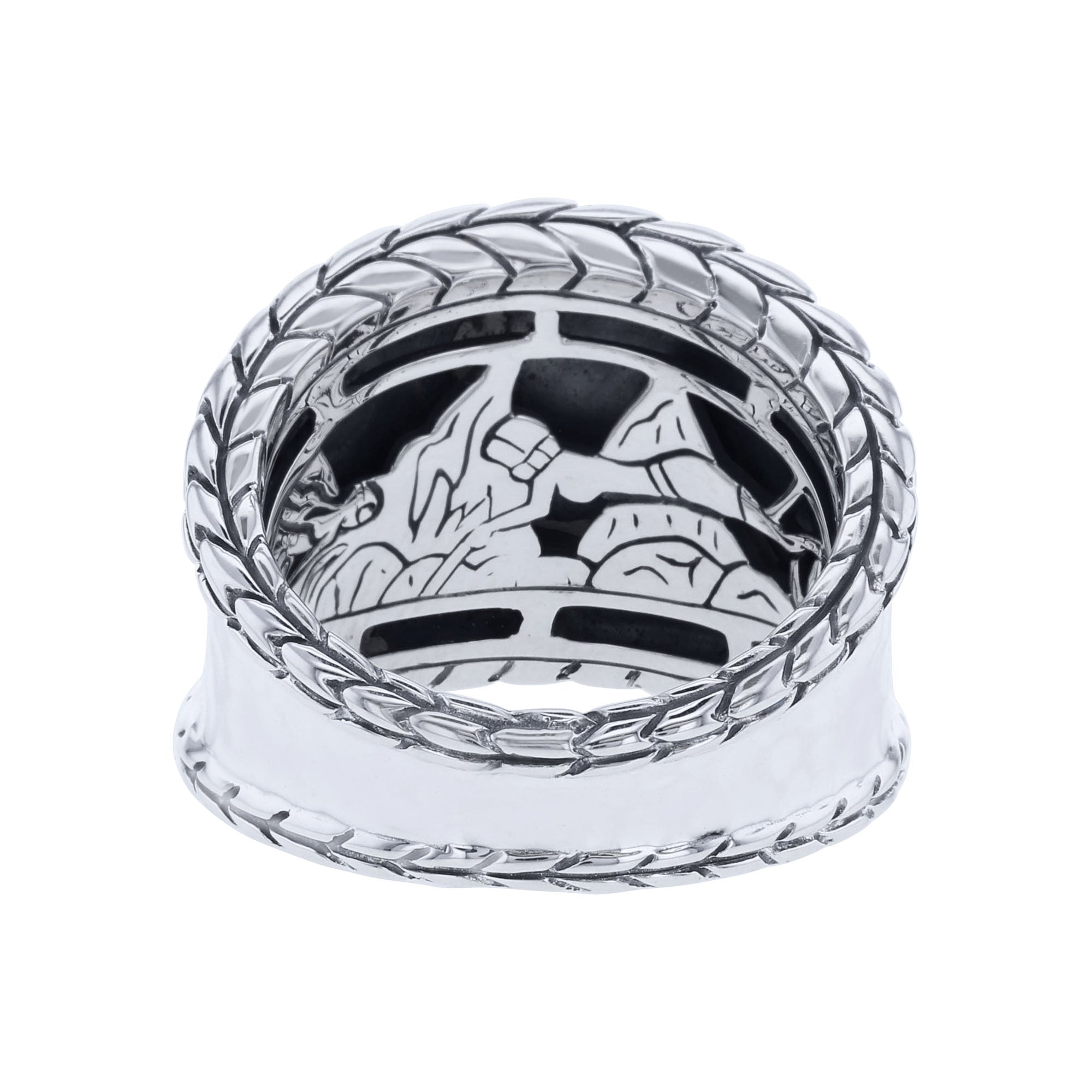 Silver Jane Hammered Saddle Ring