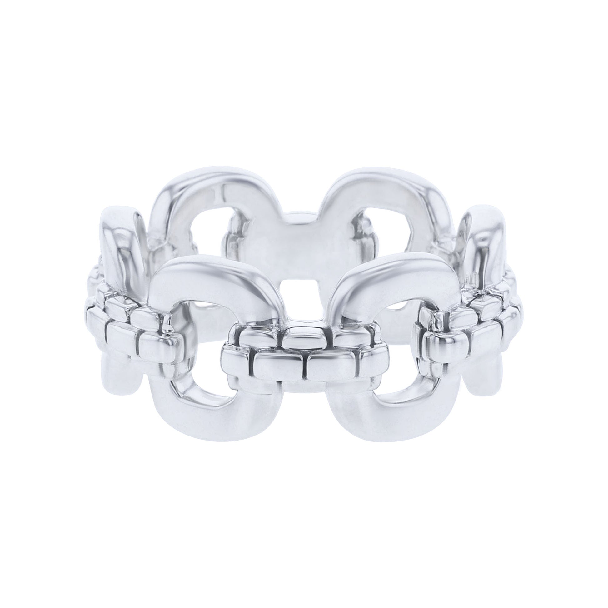 Silver Jacy Chain Link Ring