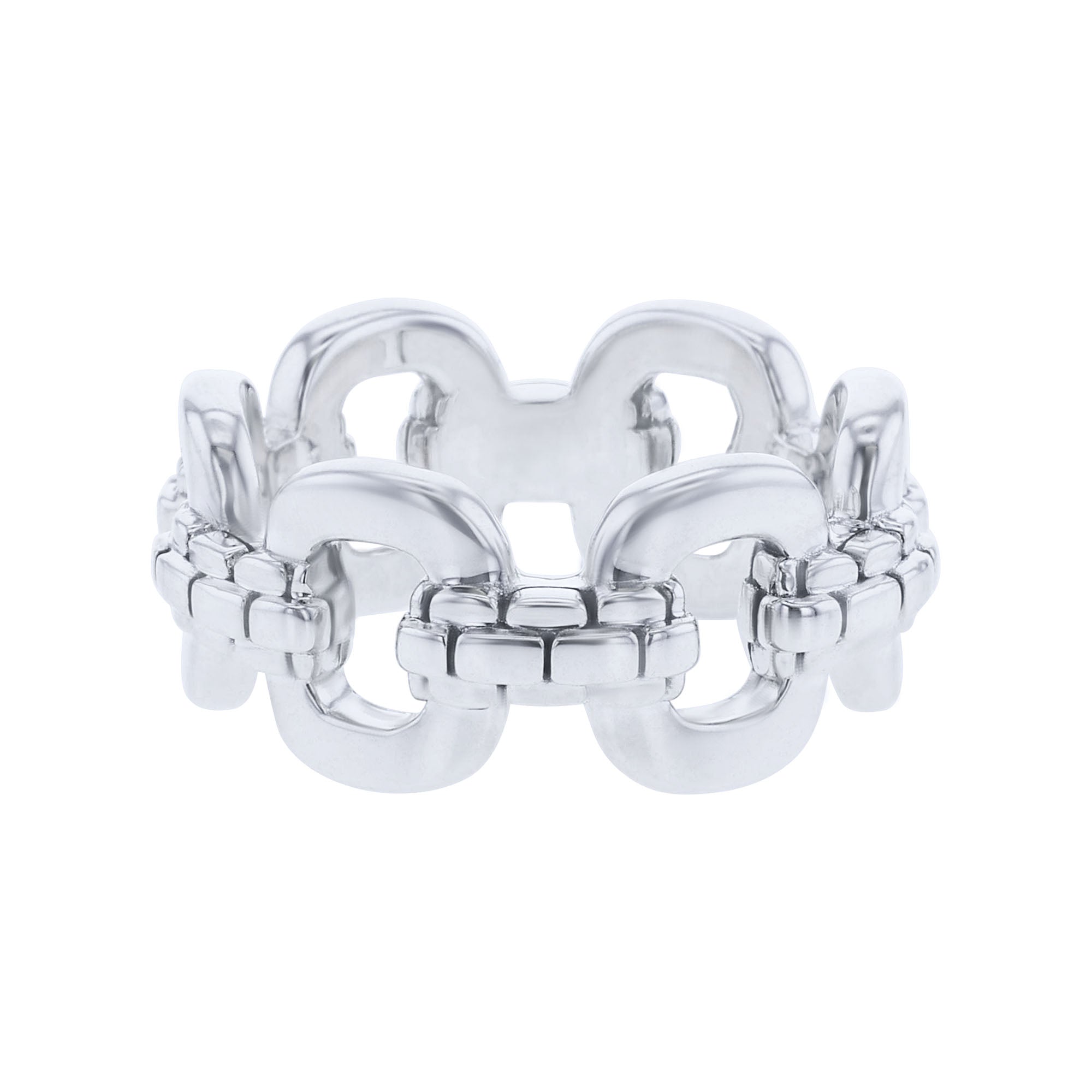 Silver Jacy Chain Link Ring