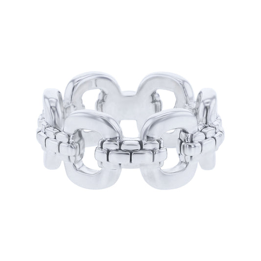 Silver Jacy Chain Link Ring