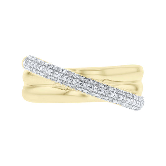 Lamar Criss Cross Diamond Ring