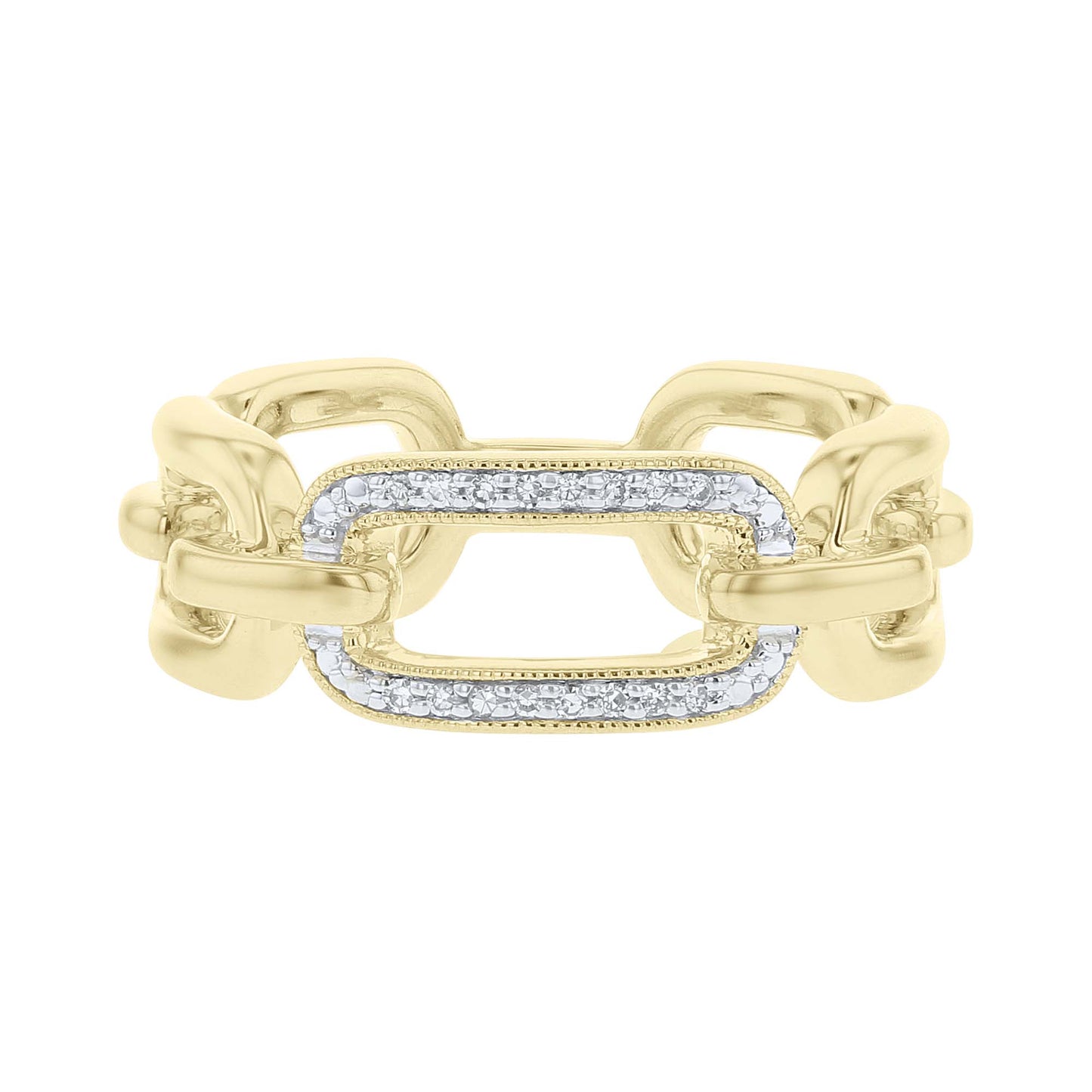 Hepburn Chain Link Diamond Ring