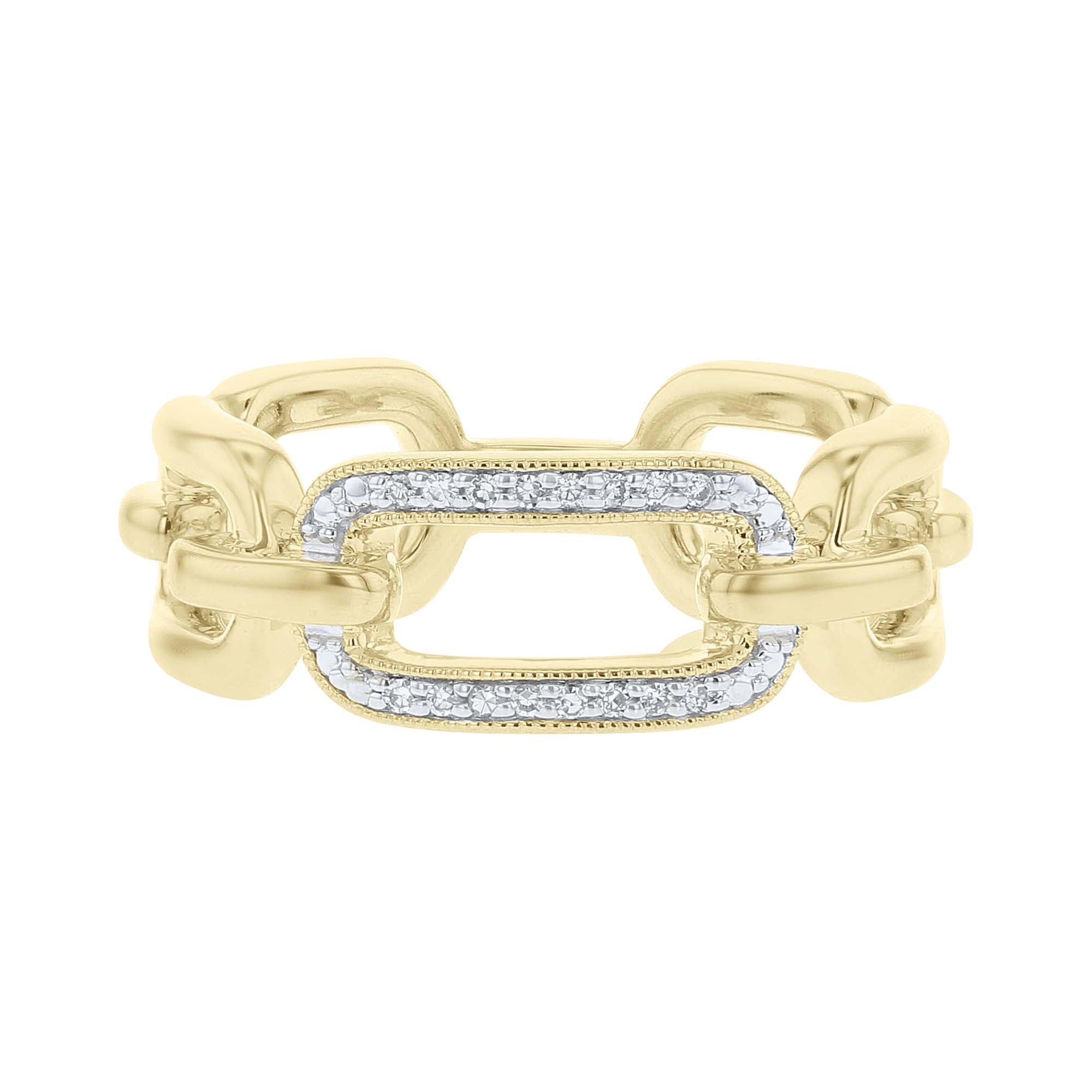 Hepburn Chain Link Diamond Ring