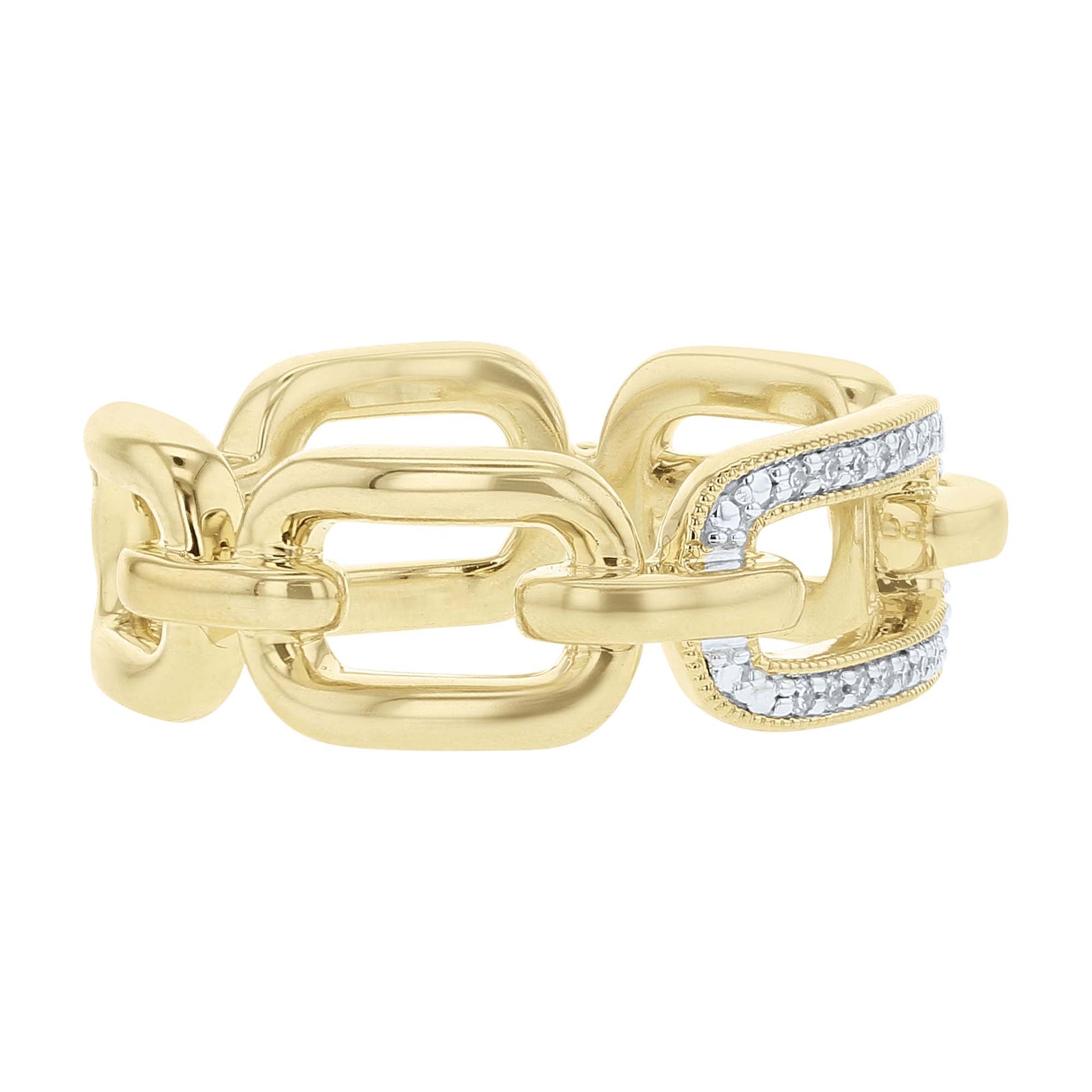 Hepburn Chain Link Diamond Ring