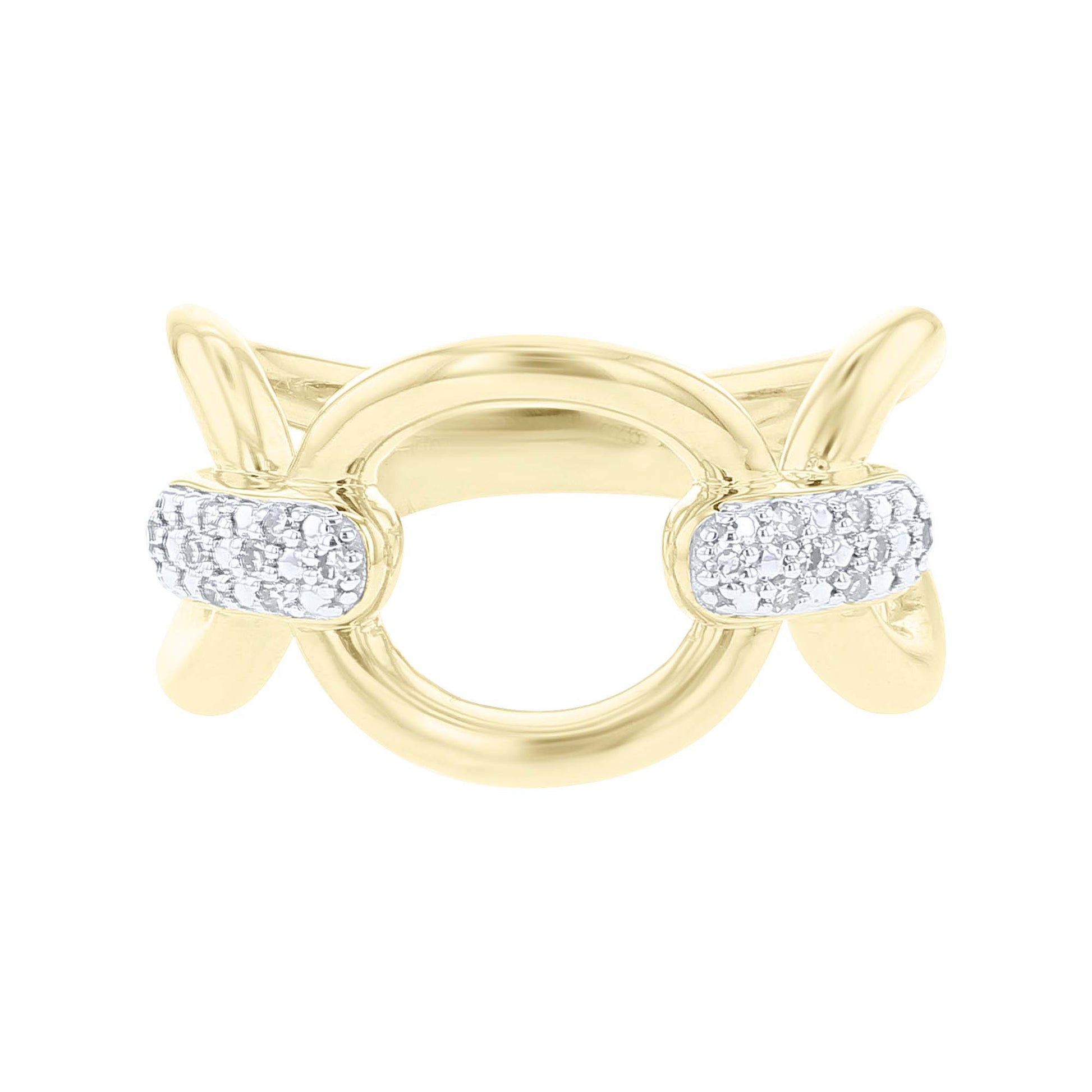 Loren Oval Link Diamond Ring
