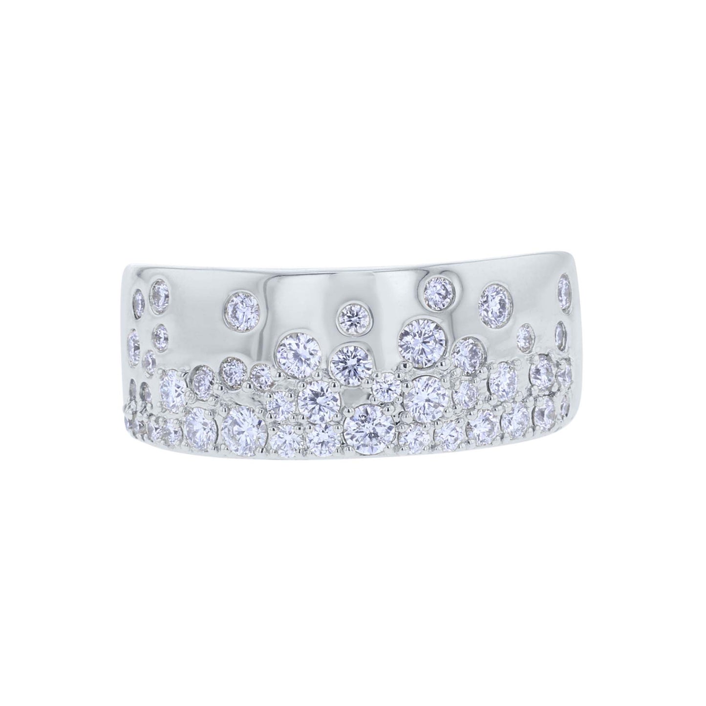 Supernova Diamond Cigar Band Ring- 3/4ct