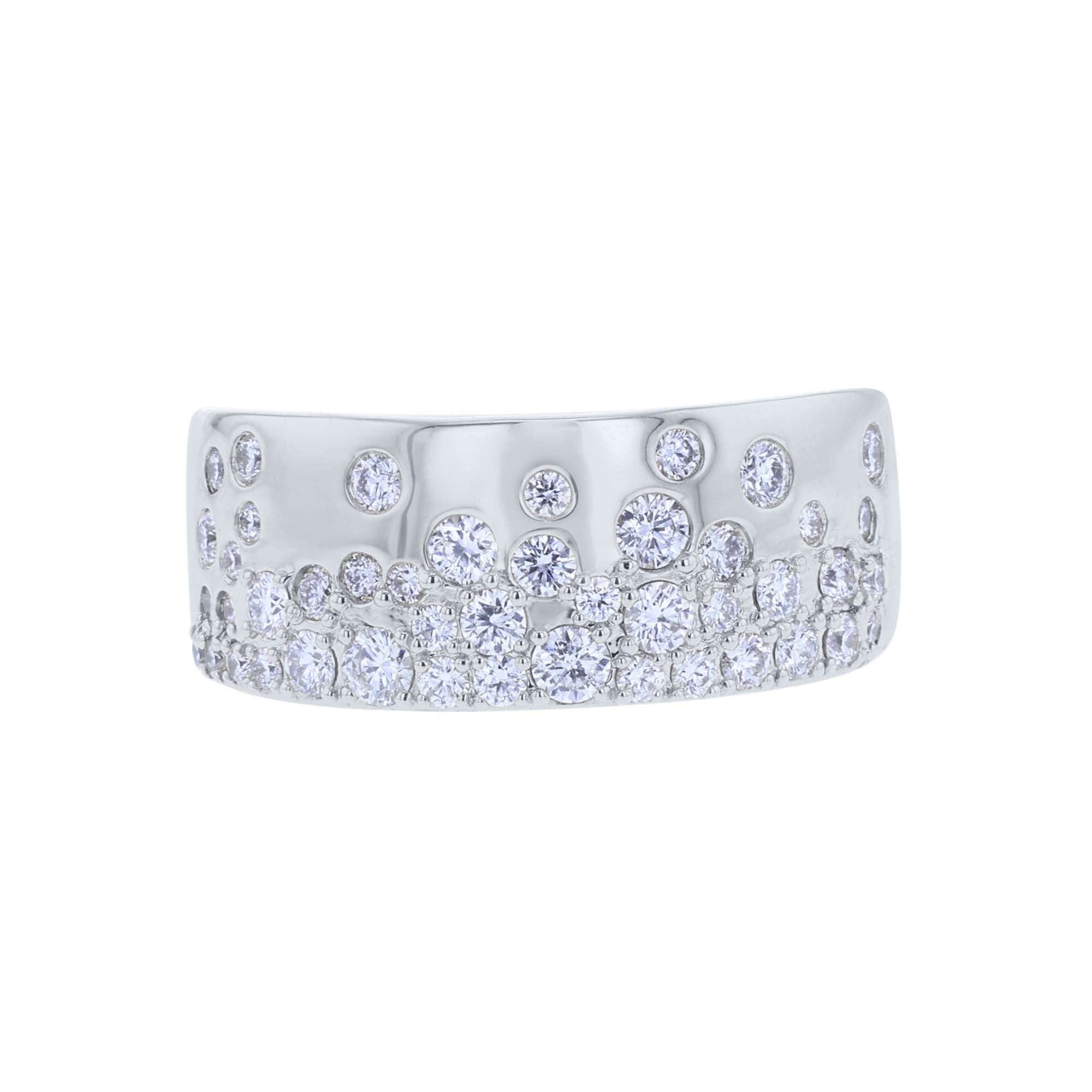 Supernova Diamond Cigar Band Ring- 3/4ct