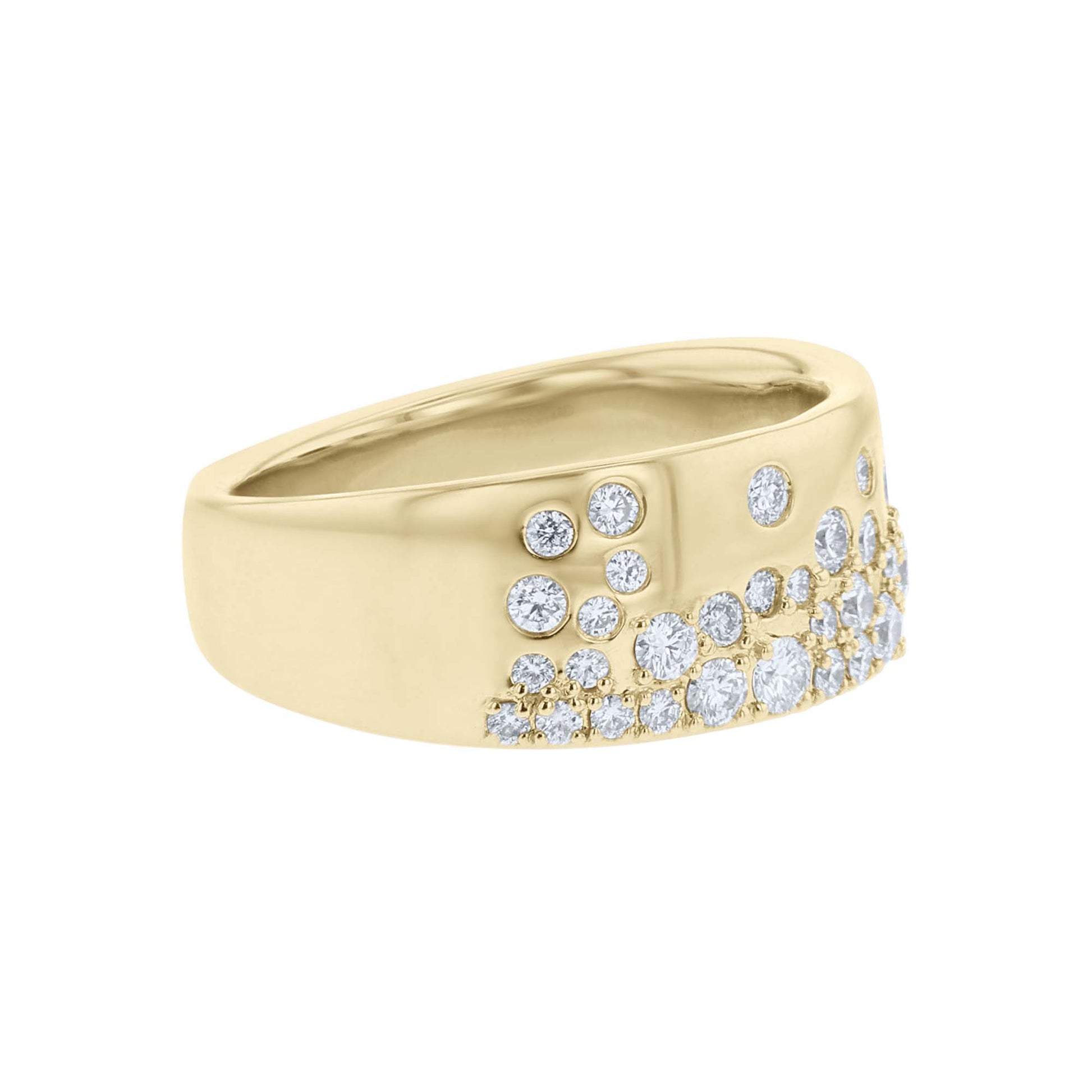Supernova Diamond Cigar Band Ring- 3/4ct