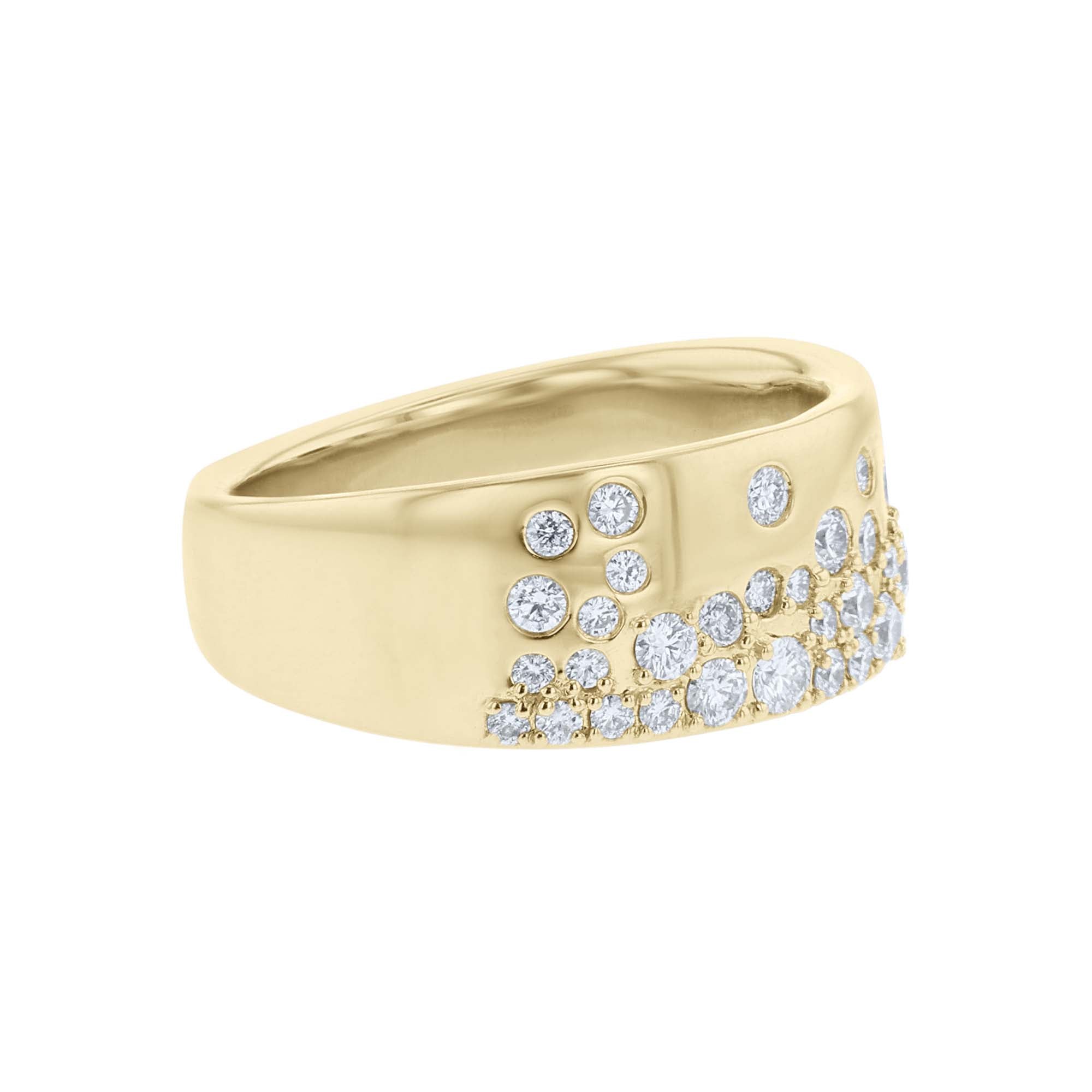 Supernova Diamond Cigar Band Ring- 3/4ct