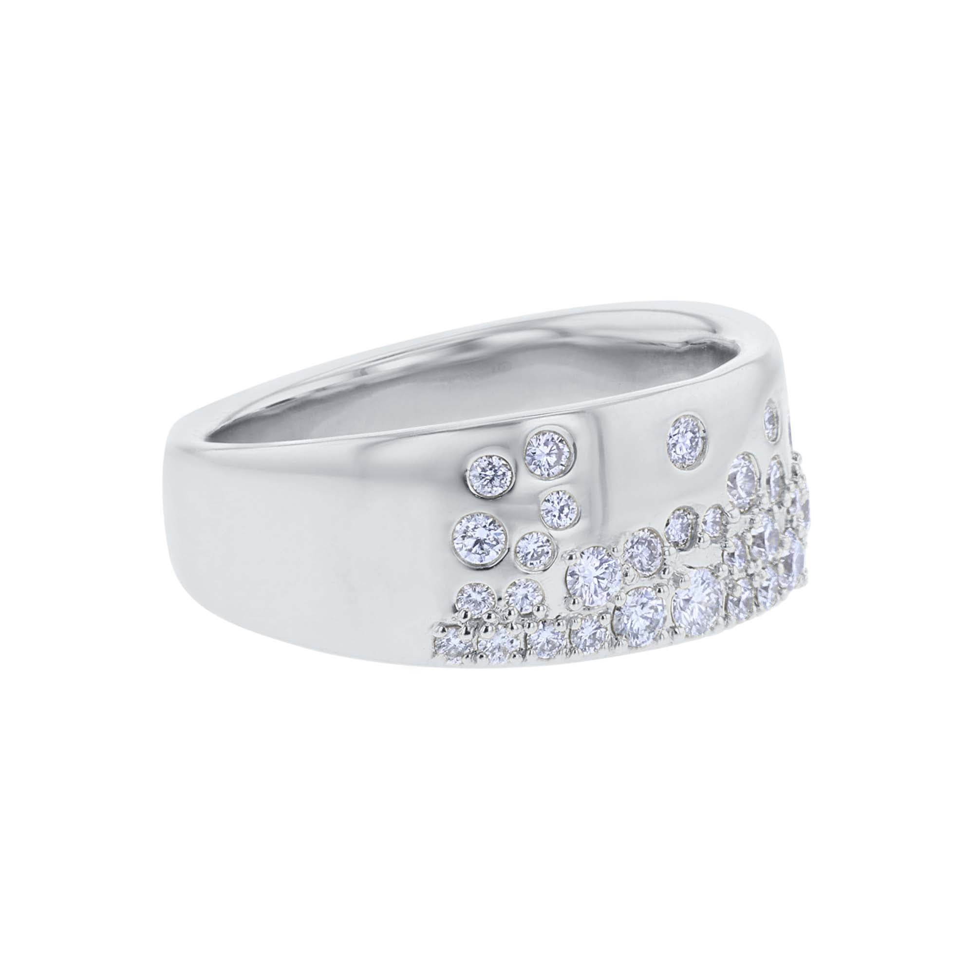 Supernova Diamond Cigar Band Ring- 3/4ct