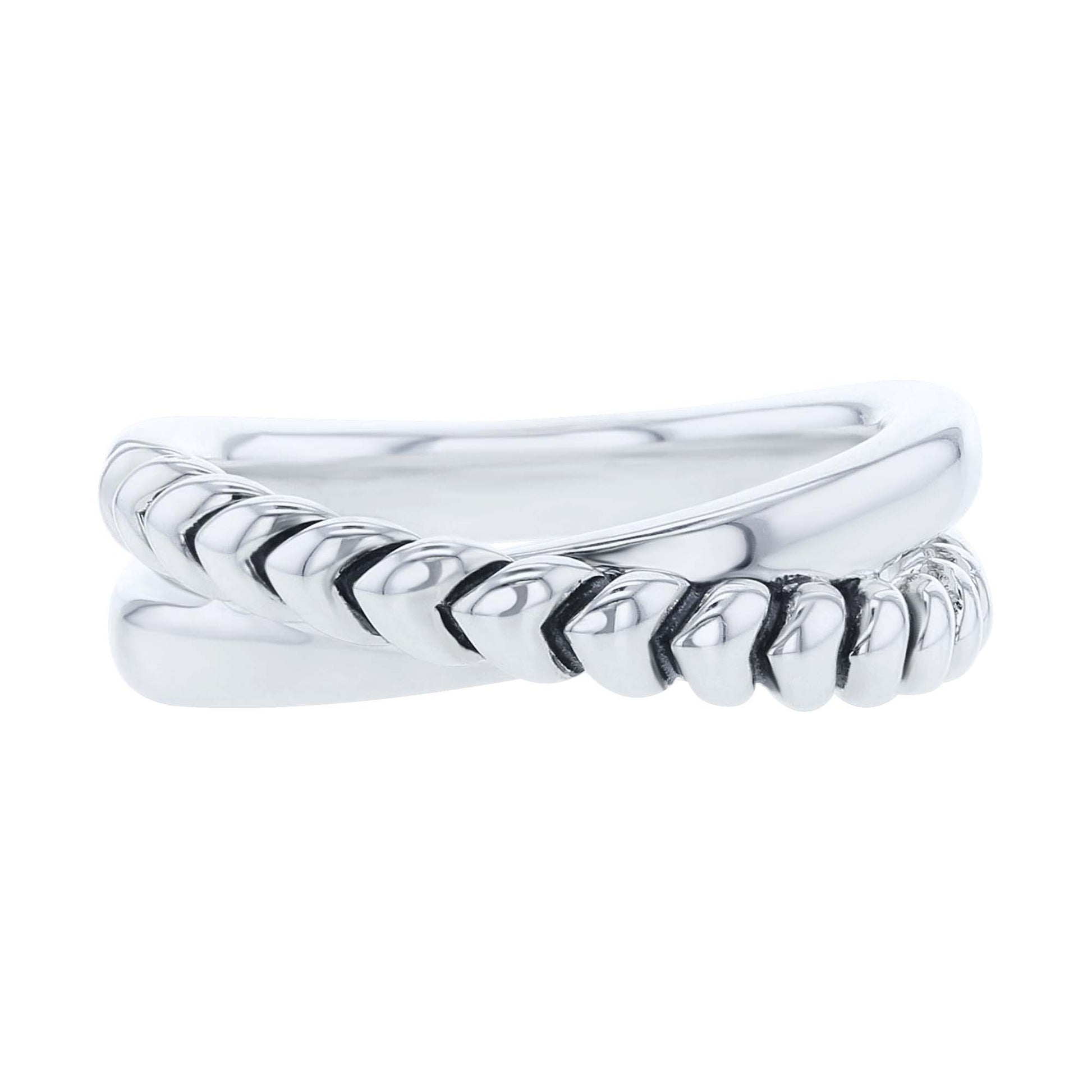 Silver Sloane Criss Cross Ring