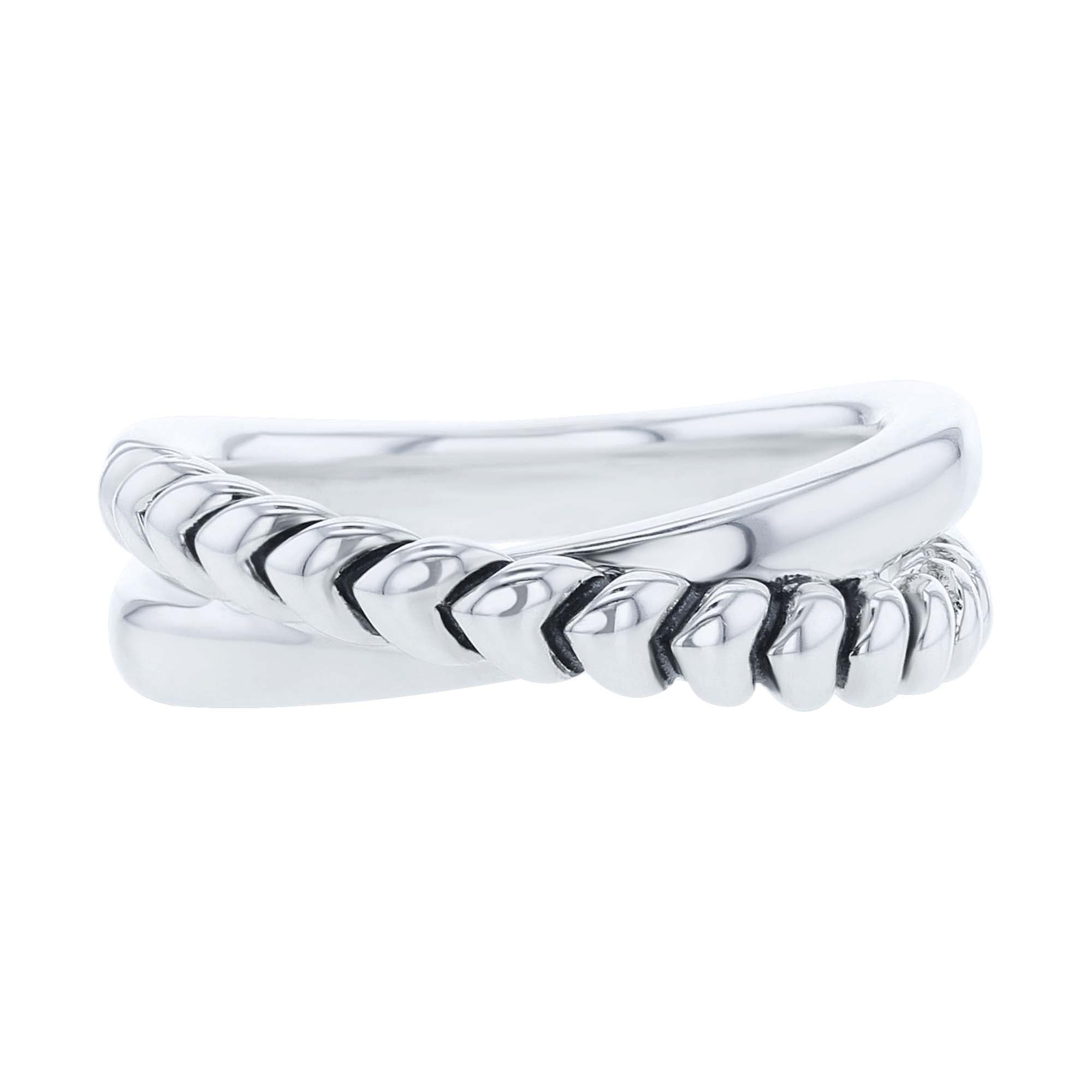 Silver Sloane Criss Cross Ring