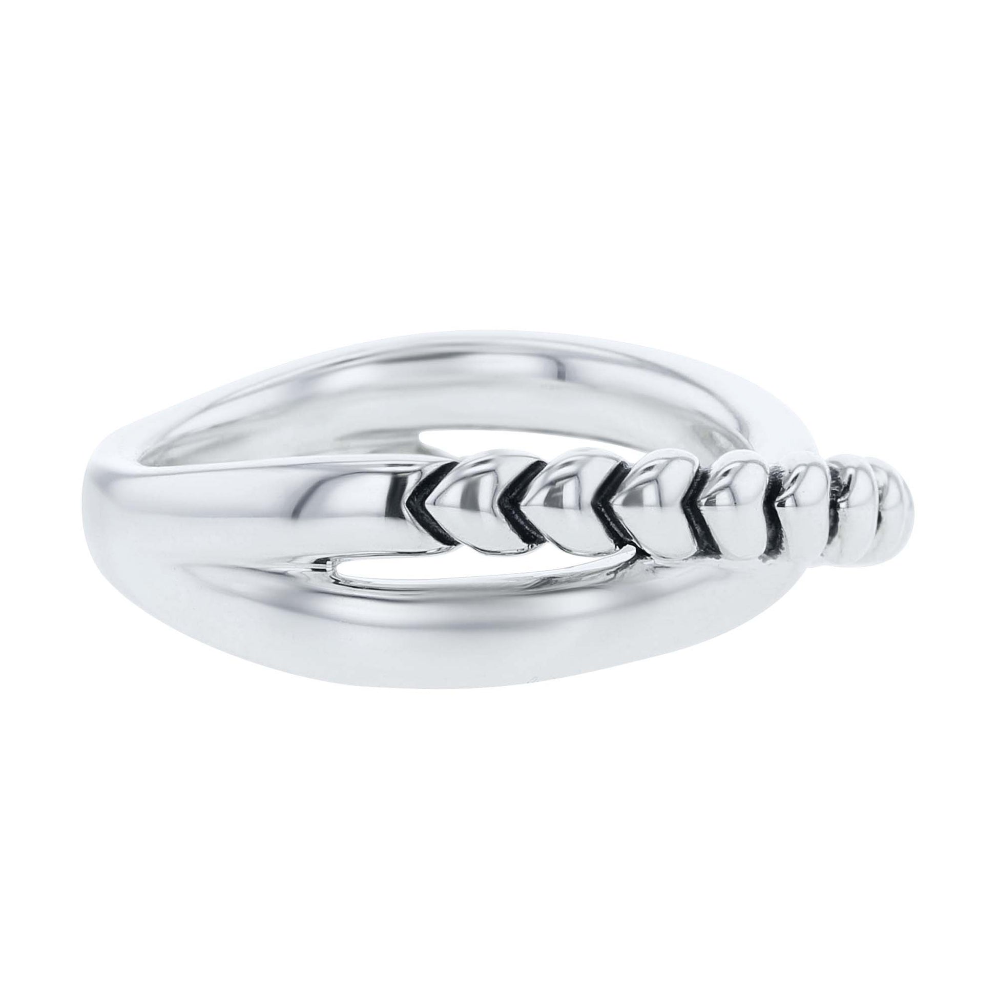 Silver Sloane Criss Cross Ring