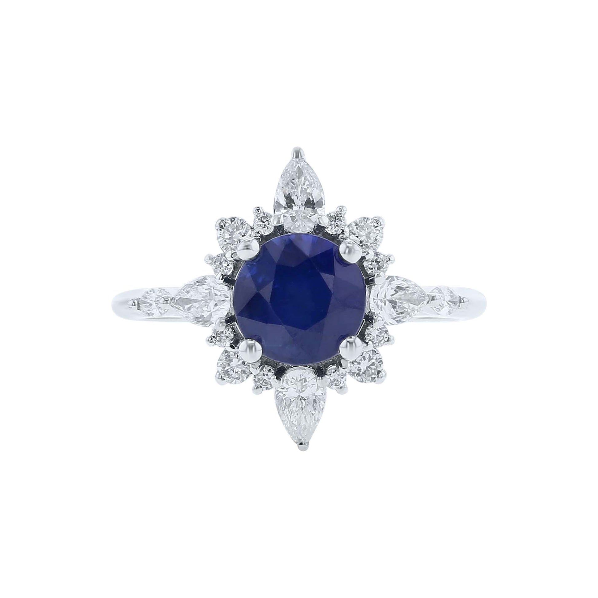 Therese Sapphire & Diamond Ready for Love Engagement Ring