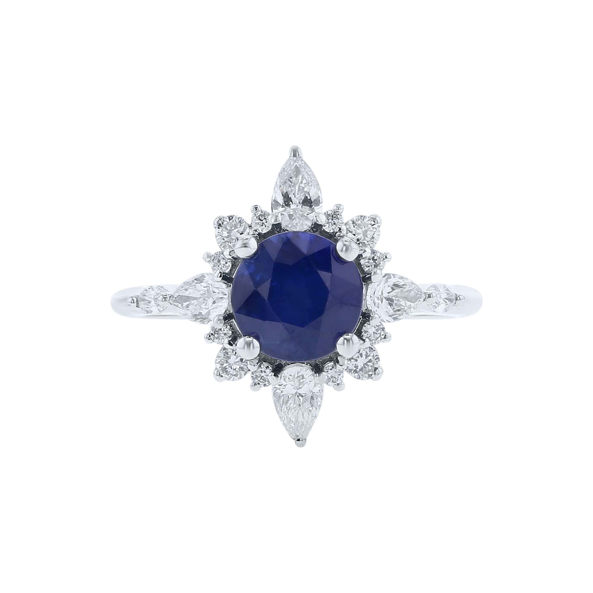 Therese Sapphire & Diamond Ready for Love Engagement Ring