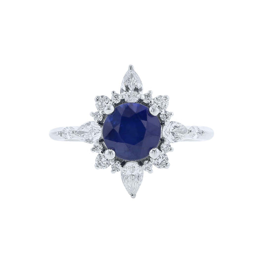 Therese Sapphire & Diamond Ready for Love Engagement Ring