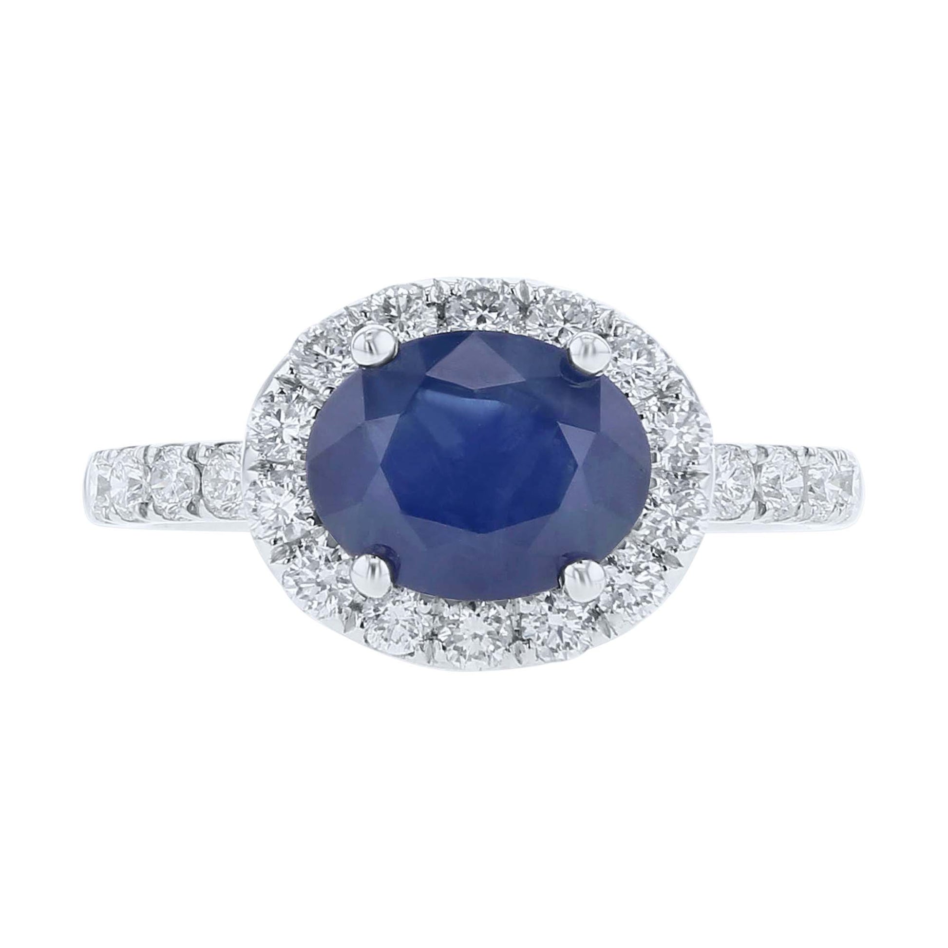 Johanna Sapphire & Diamond Ready for Love Engagement Ring