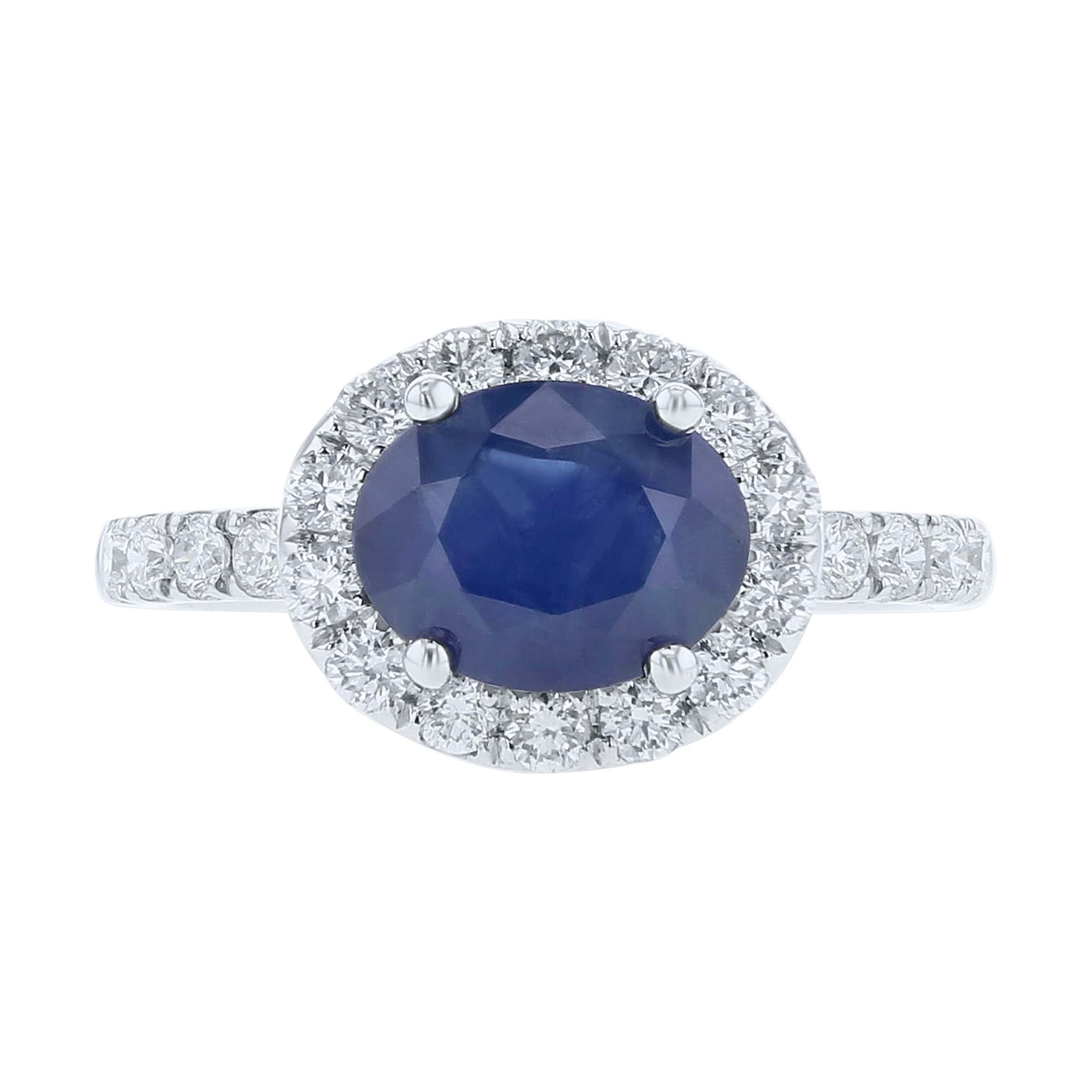 Johanna Sapphire & Diamond Ready for Love Engagement Ring