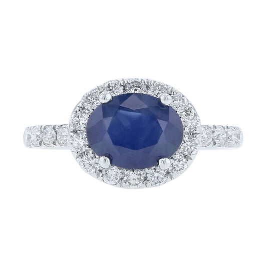 Johanna Sapphire & Diamond Ready for Love Engagement Ring