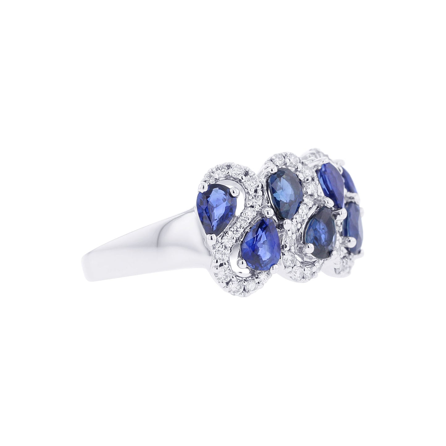 Queen Royal Sapphire & Diamond Ring