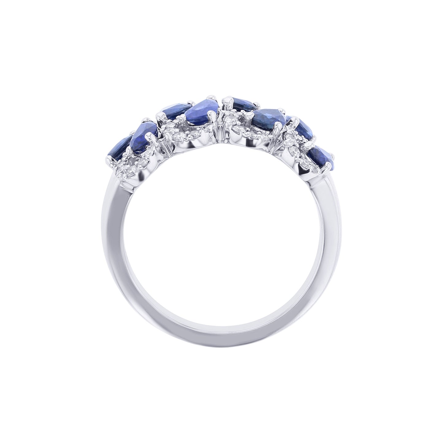 Queen Royal Sapphire & Diamond Ring