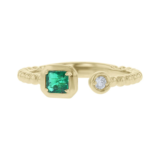 Gail Emerald & Diamond Ring