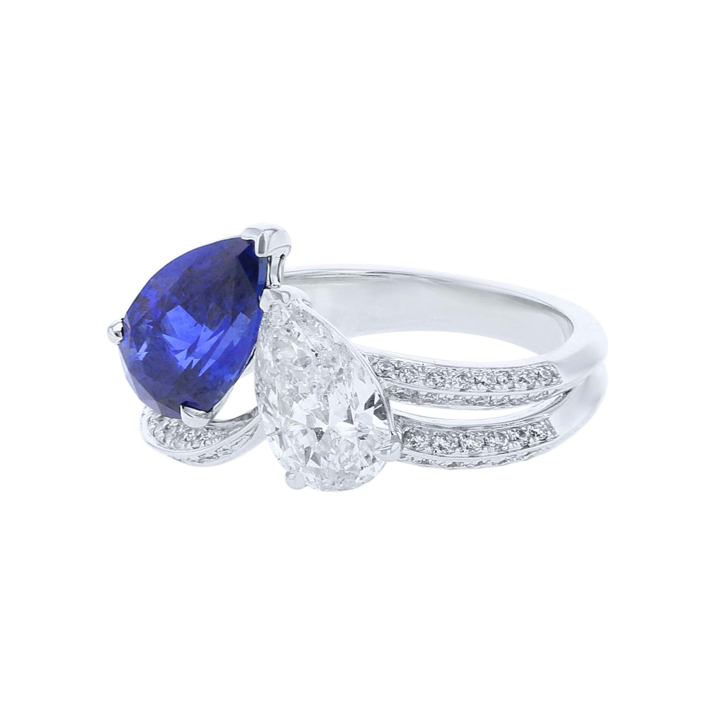 Fox Ready for Love Sapphire & Diamond Engagement Ring
