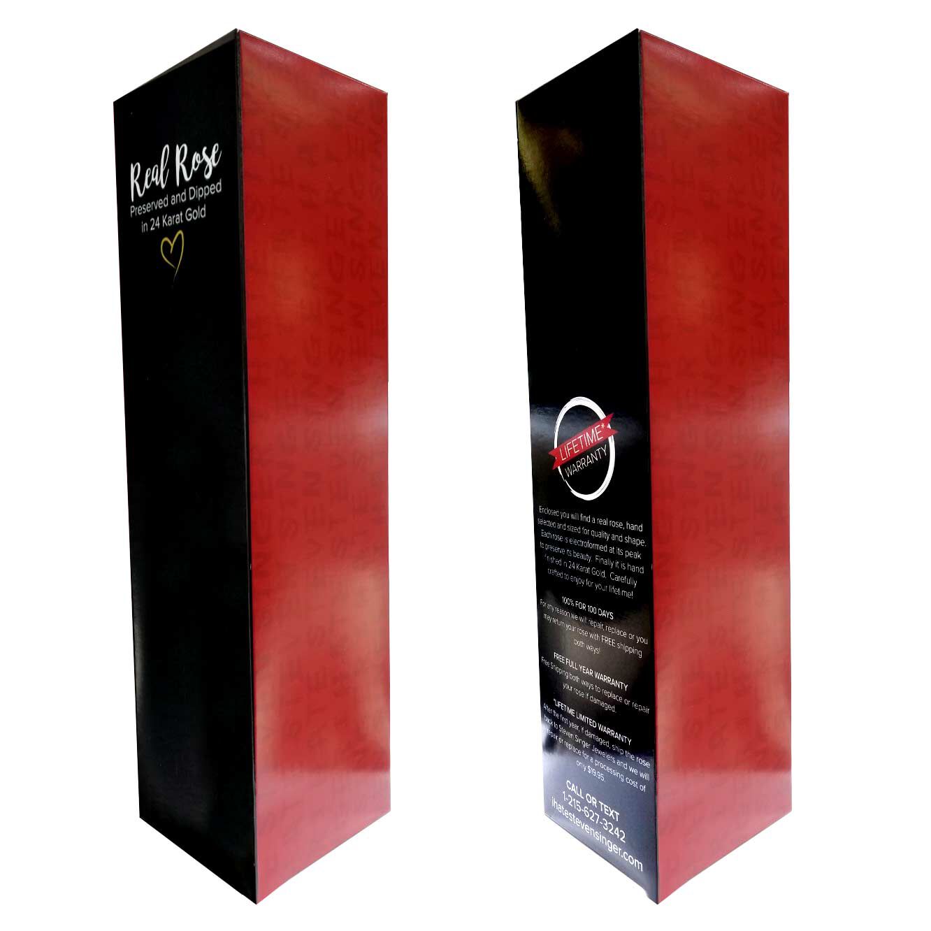 Red Wine 24kt Gold Dipped Rose