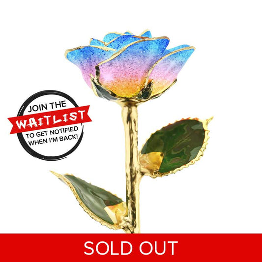 Sunrise 24kt Gold Dipped Rose