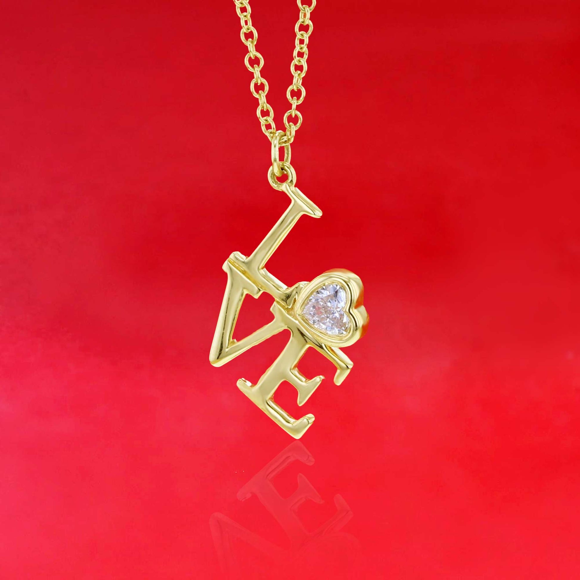 Philly Love Bezel Diamond Necklace