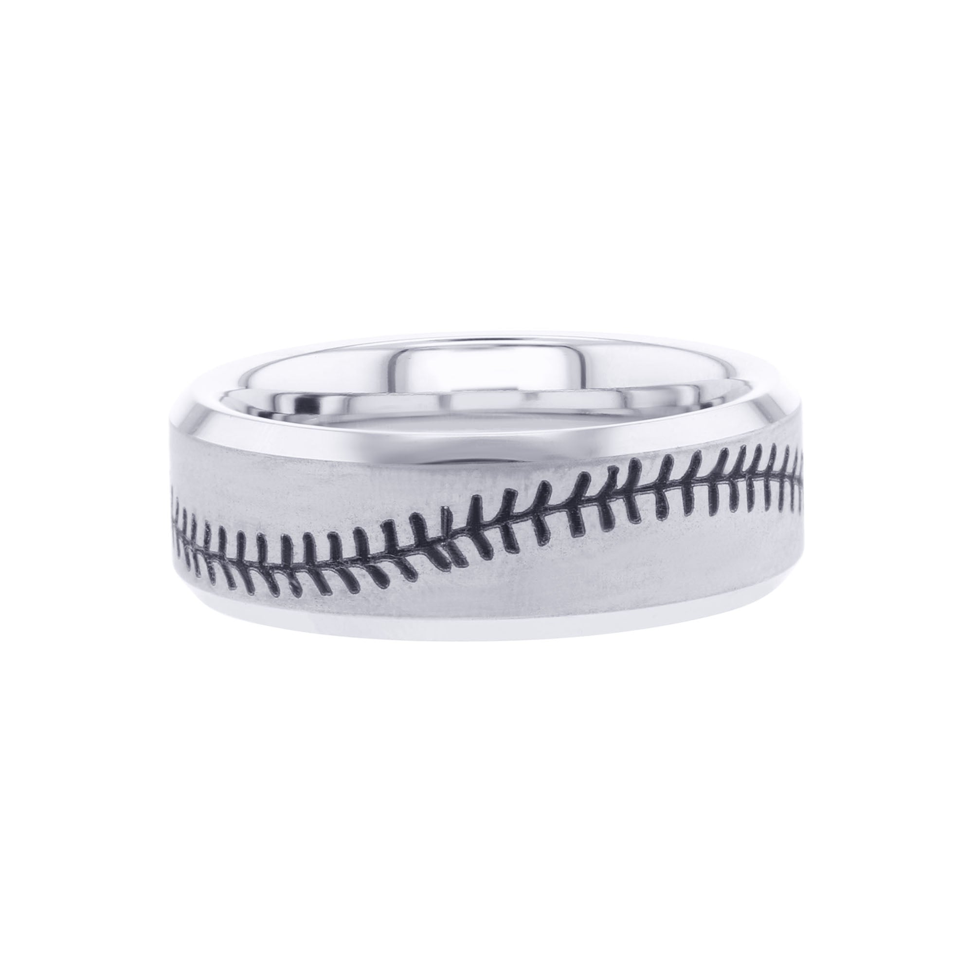 Bohm Baseball Stitch Wedding Ring
