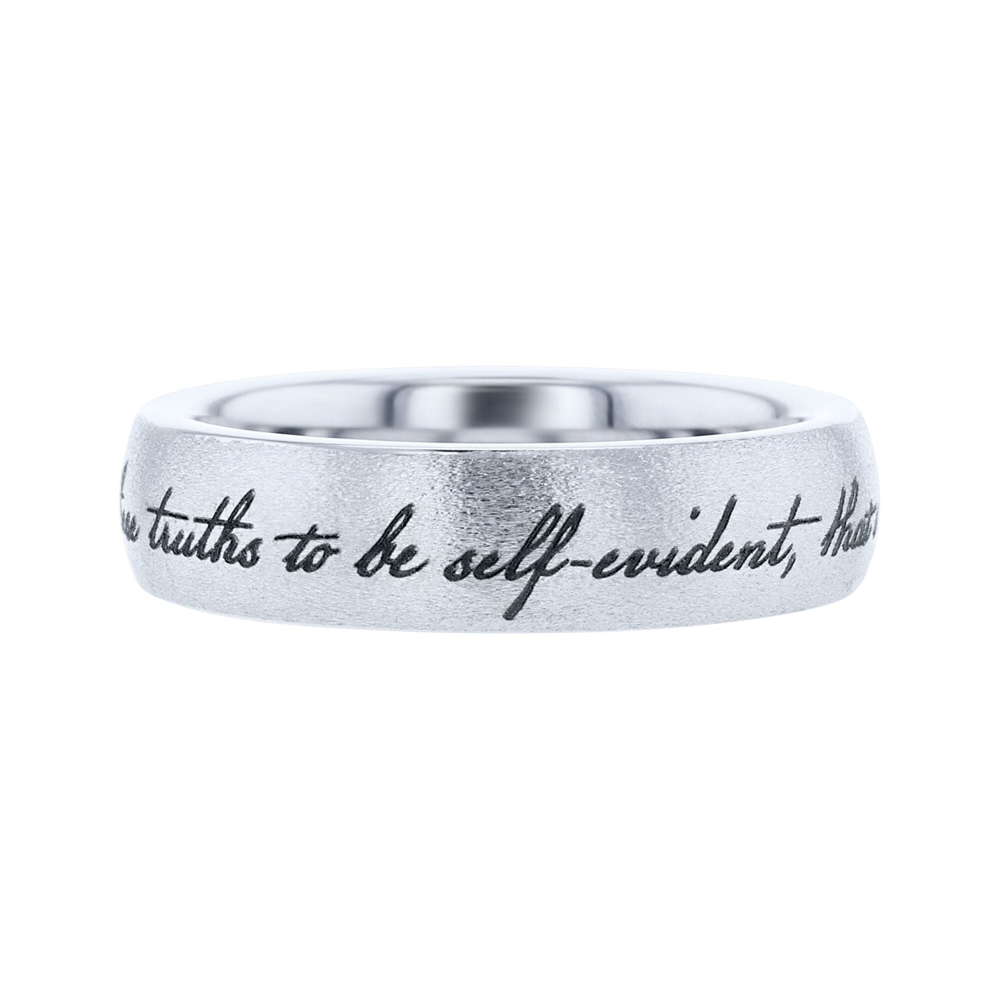 We Hold These Truths Serinium Wedding Ring