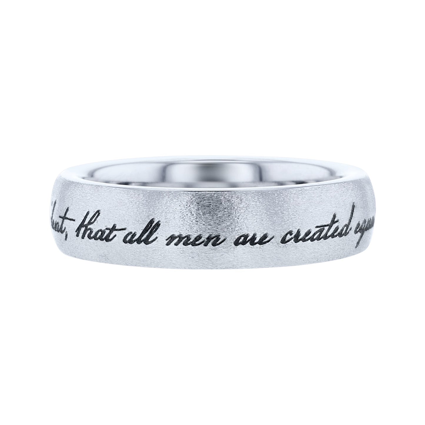 We Hold These Truths Serinium Wedding Ring